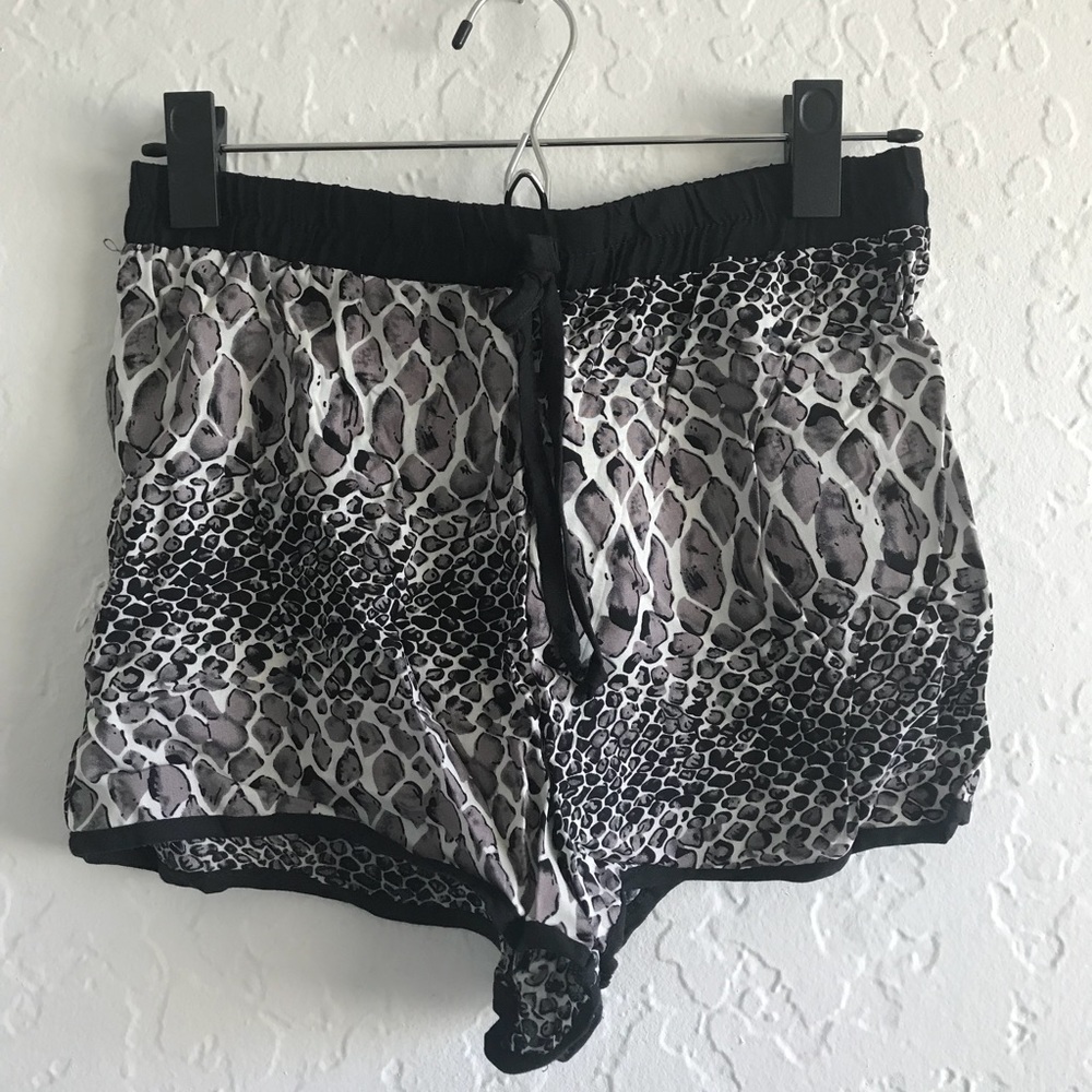 Women’s snakeskin shorts
